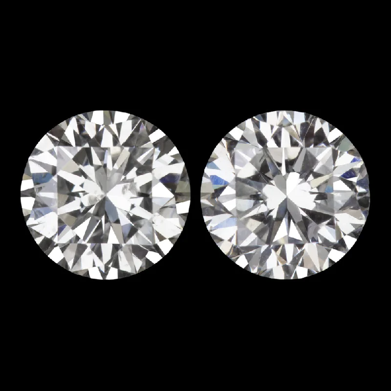 gold rings for women -0.81ct VERY GOOD CUT DIAMOND STUD EARRINGS F-G SI1-SI2 ROUND BRILLIANT PAIR