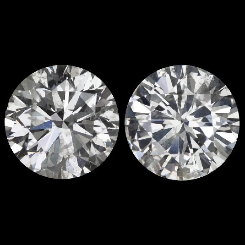 engagement rings for women -2.75ct NATURAL DIAMOND STUD EARRINGS VERY GOOD ROUND BRILLIANT CUT PAIR LOOSE