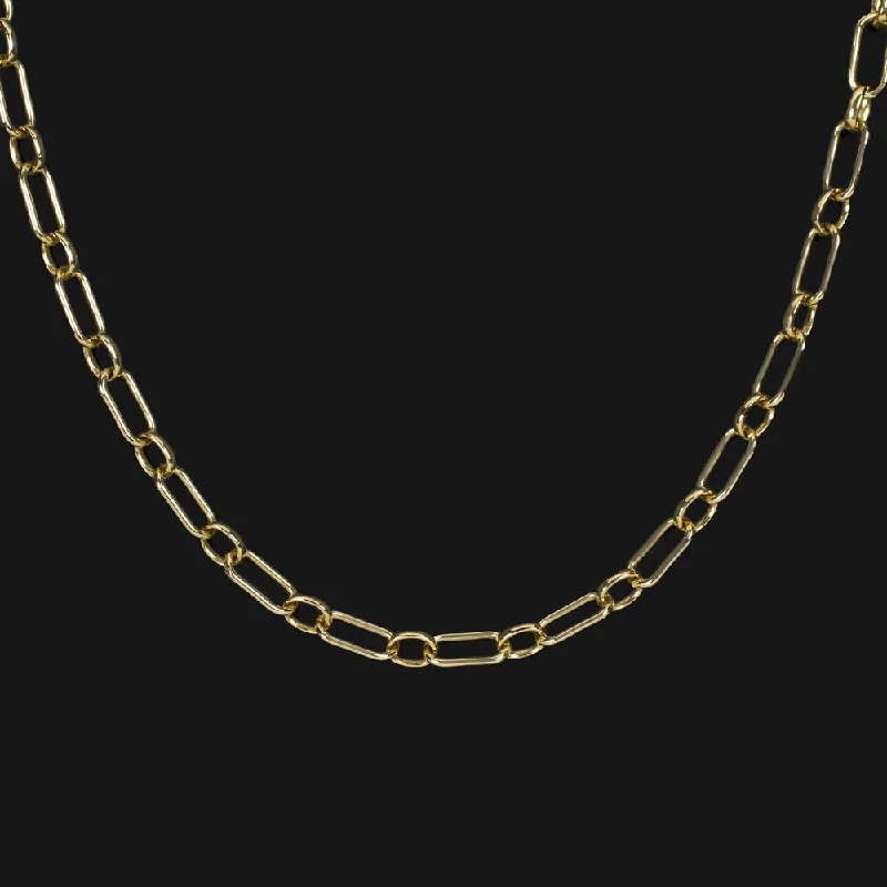 women’s twisted rings -TIFFANY & CO SOLID 18k YELLOW GOLD PAPER CLIP CHAIN NECKLACE 3mm 26 INCH LONG