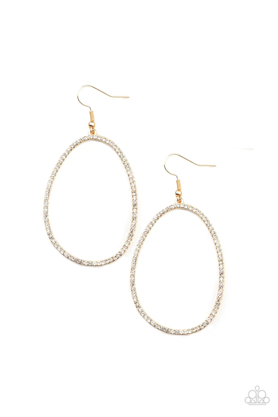 women’s classic pearl earrings -Oval - Ruled! - Gold