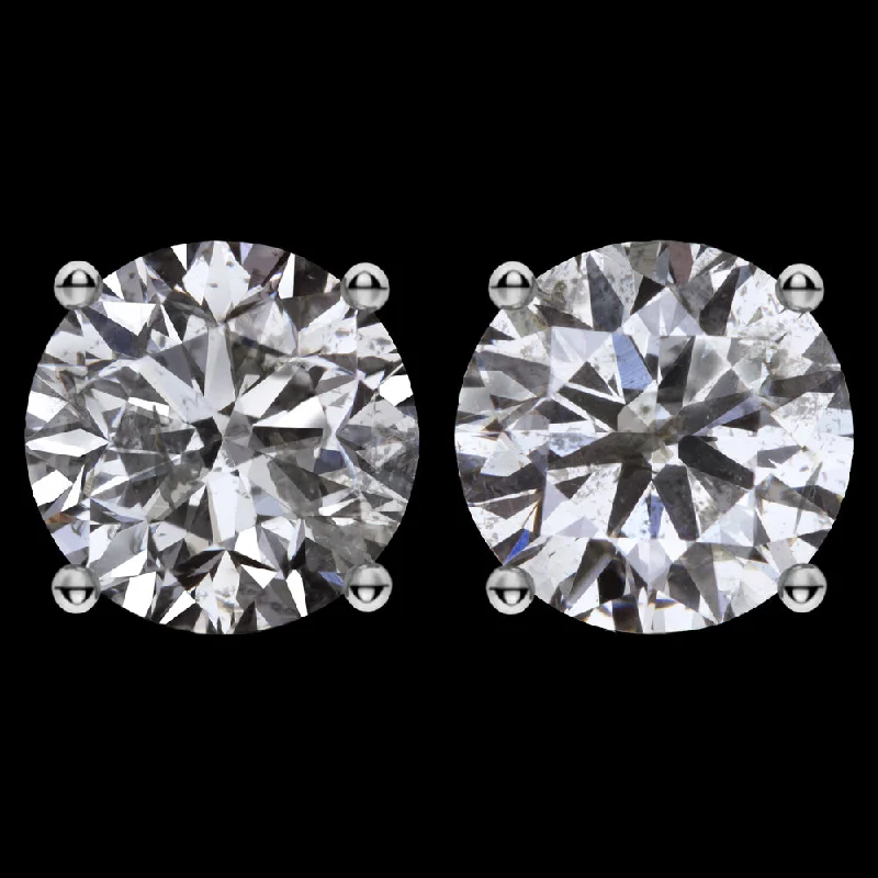 women’s sapphire rings -2.05ct VERY GOOD CUT DIAMOND STUD EARRINGS NATURAL ROUND BRILLIANT PAIR 2 CARAT