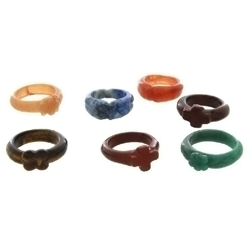 women’s cross necklaces -BAND GEMSTONE STYLE 5 MM RING (12)