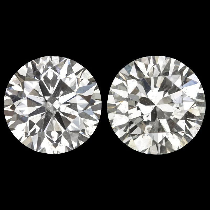 women’s unique rings -6.06ct DIAMOND STUD EARRINGS VERY GOOD ROUND BRILLIANT CUT NATURAL PAIR 6 CARAT