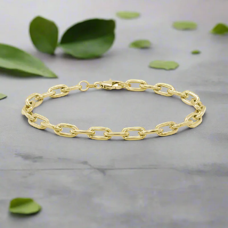 women’s cuff bangles -Oval Cable Bracelet