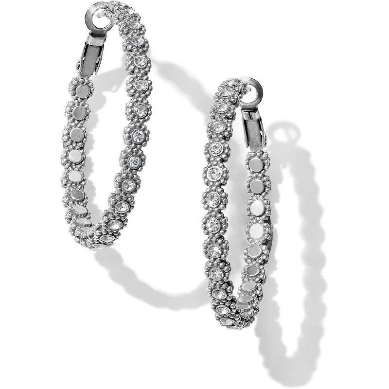 women’s chandelier earrings -Twinkle Splendor Medium Hoop Earrings