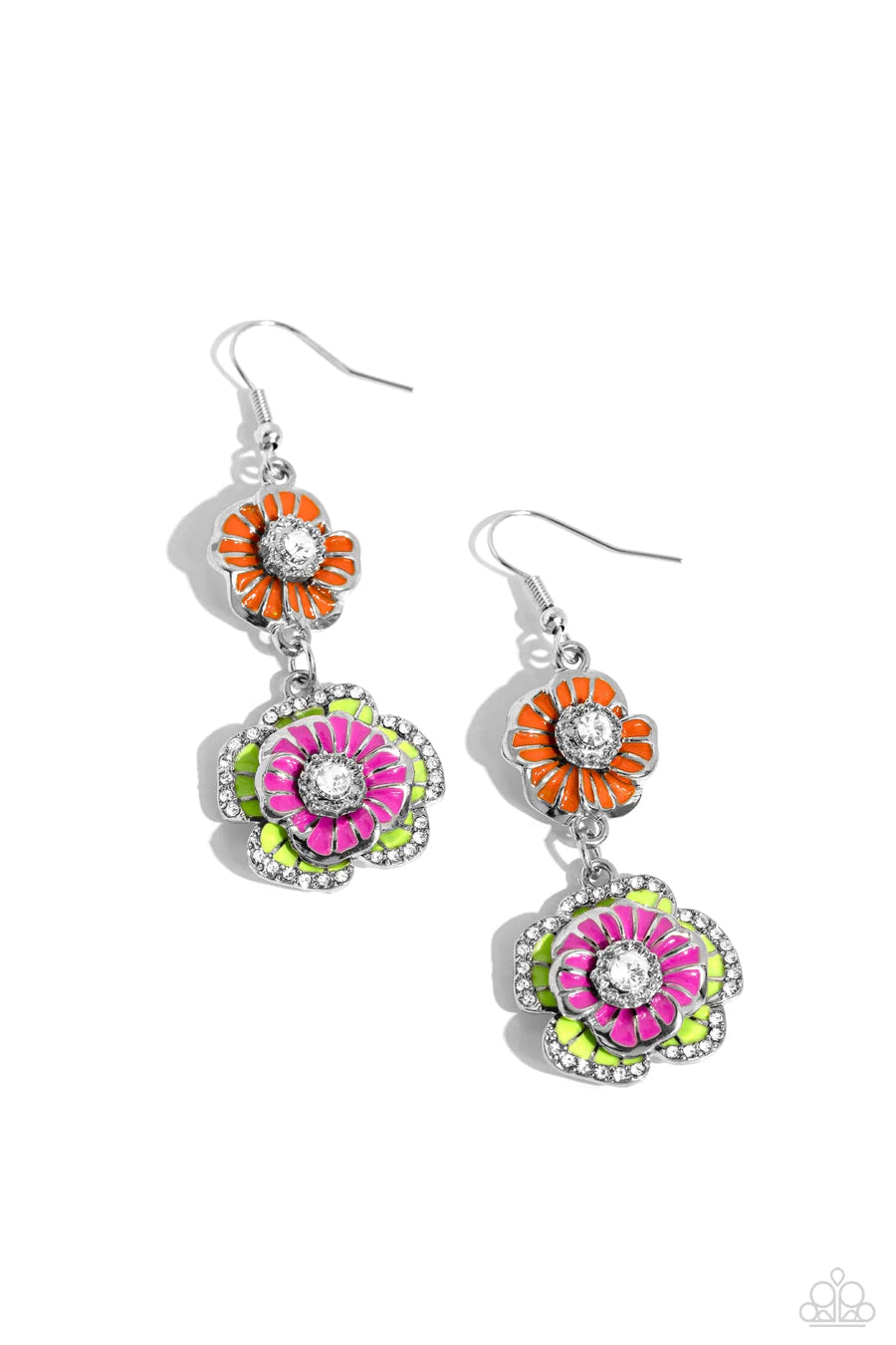 women’s infinity earrings -Intricate Impression - Multi