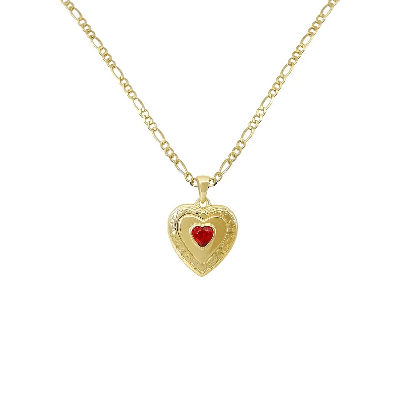 women’s statement necklaces -Sweetheart Necklace | Gold