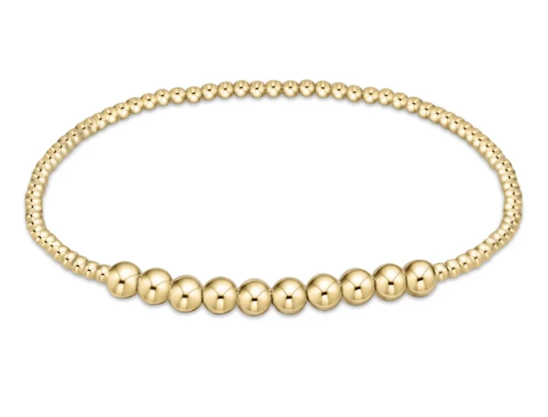 stackable bracelets for women -E Newton Classic Beaded Bliss Bracelet - Gold