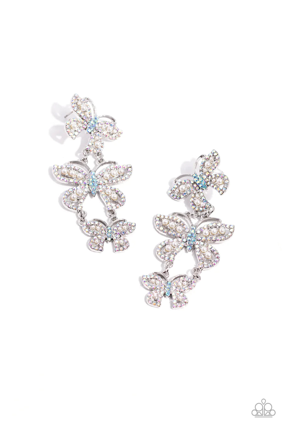 women’s oversized earrings -Fluttering Finale - Multi