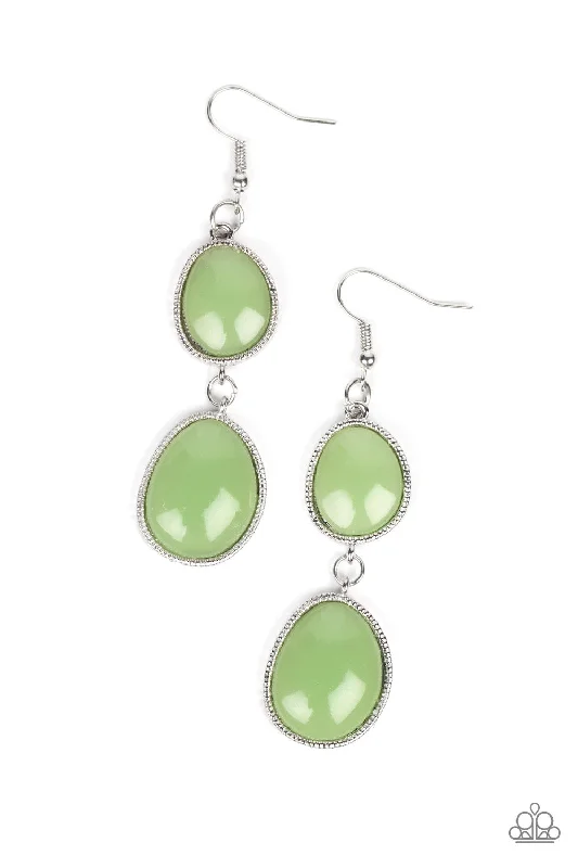 women’s sapphire earrings -Mediterranean Myth - Green