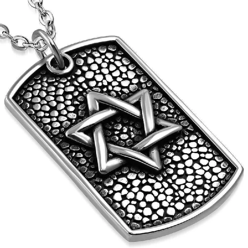 women’s pearl pendant necklaces -Impressive And Solid Star of David Necklace - Magen David Necklace