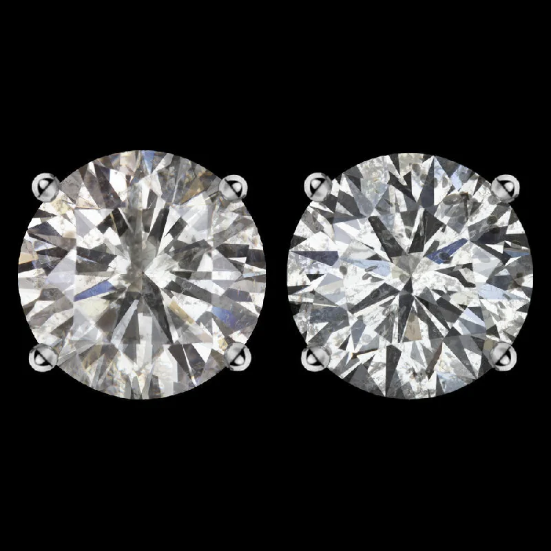 women’s simple rings -2.68ct VERY GOOD CUT DIAMOND STUD EARRINGS NATURAL ROUND BRILLIANT PAIR 2.5ct