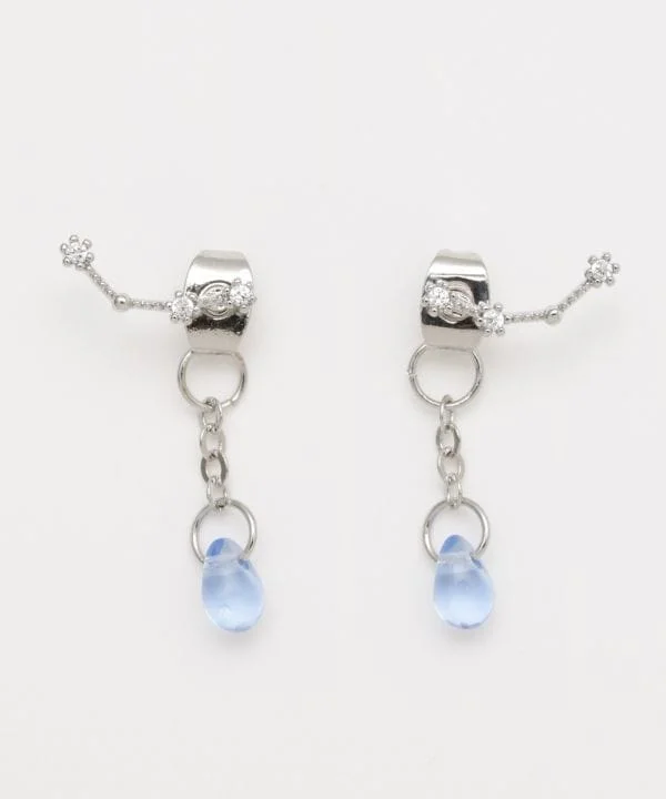 women’s luxury pearl drop earrings -Constellation x Czech Glass Earrings