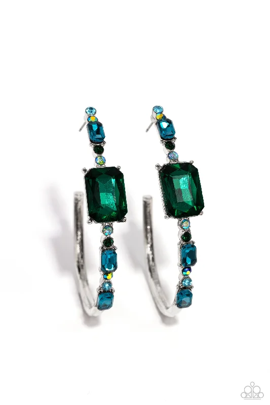 women’s antique earrings -Elite Ensemble - Green