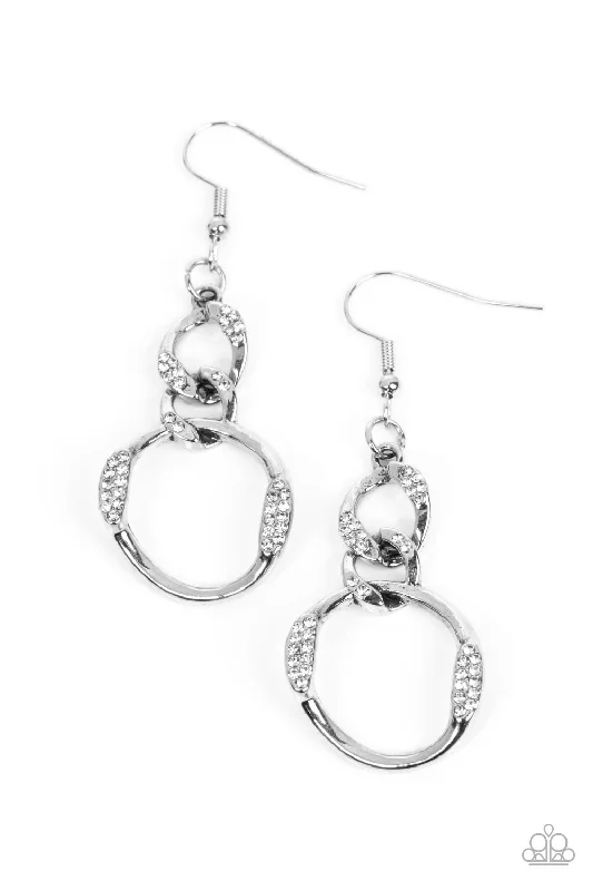 hoop earrings for women -SELFIE-Made Woman - White