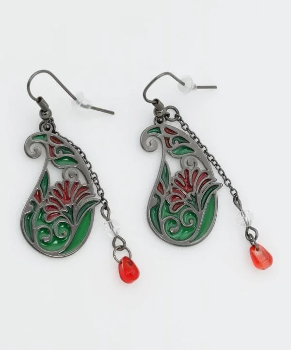 women’s colorful earrings -Stained Glass Like Earrings