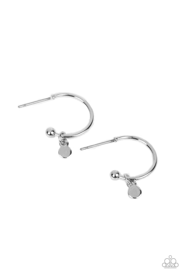 women’s personalized earrings -Modern Model - Silver