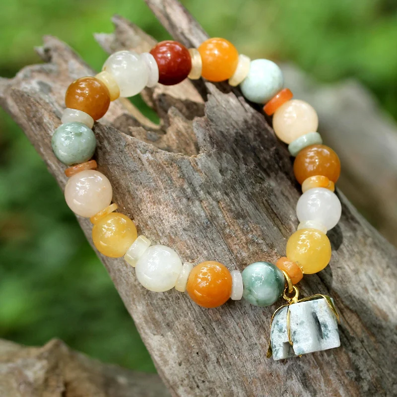 women’s magnetic bracelets -Elephant Remembrance Beaded Bracelet