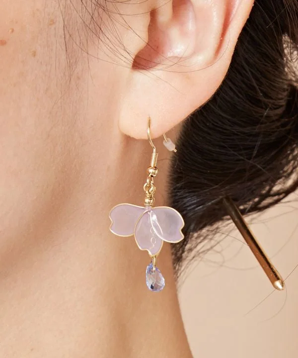 women’s teardrop earrings -HARU-NISHIKI Sakura Earrings