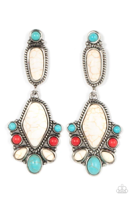 women’s statement earrings -Terrestrial Talisman - Multi