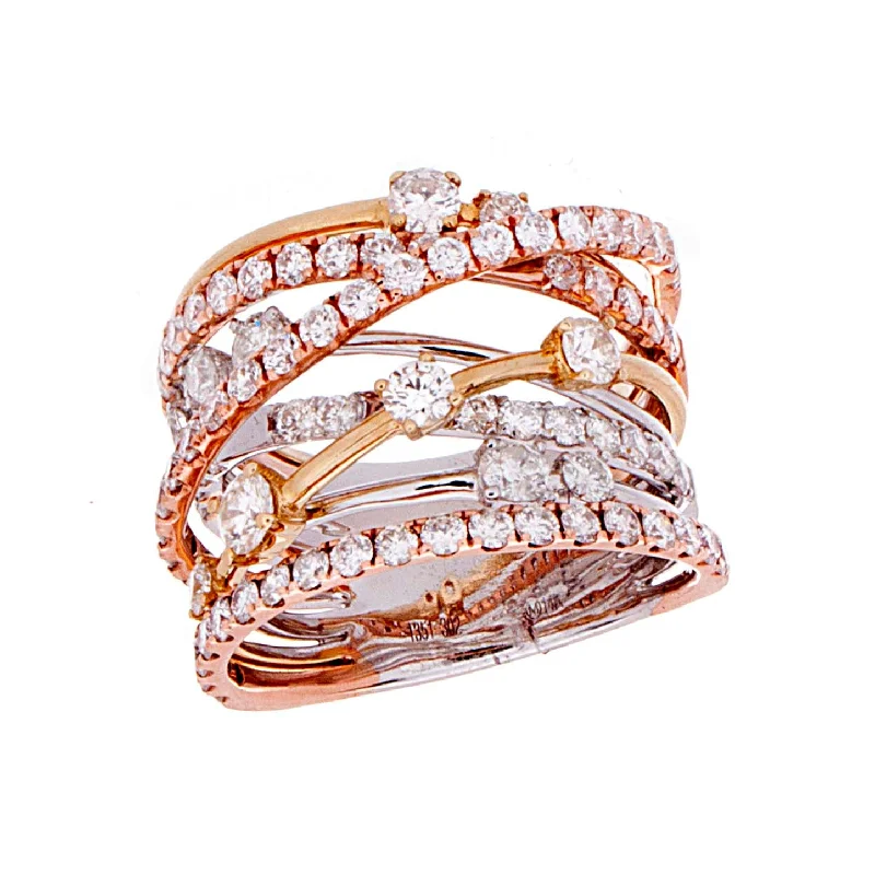 women’s vintage rose gold engagement rings -Diamond Ring