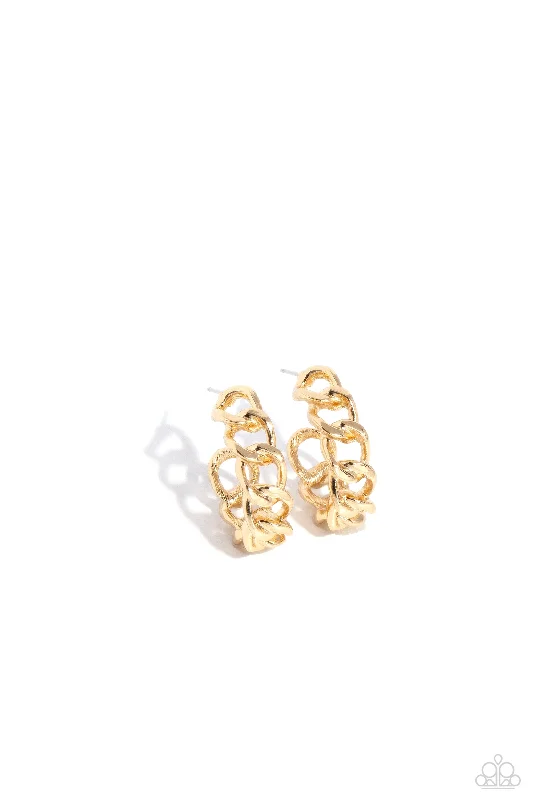 women’s sterling silver earrings -Casual Confidence - Gold