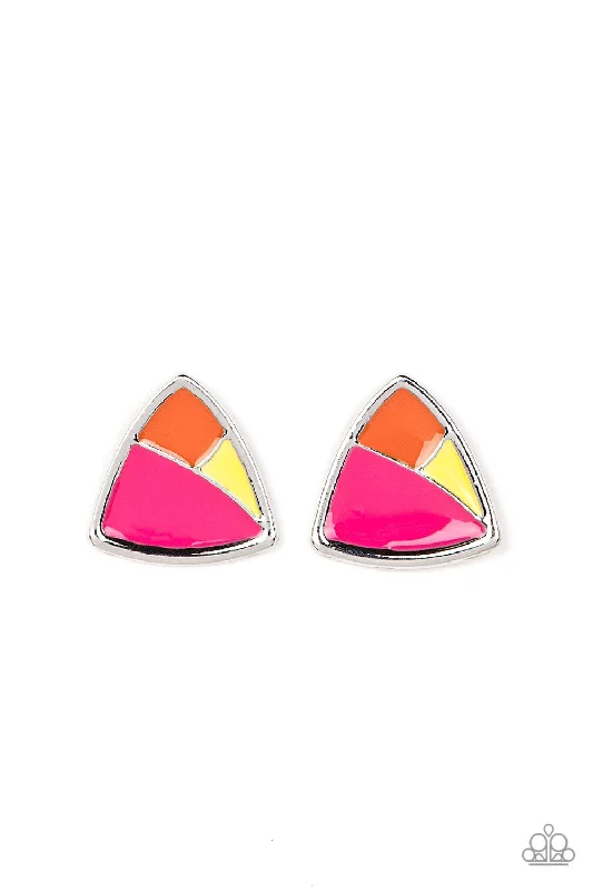 women’s diamond stud earrings -Kaleidoscopic Collision - Multi