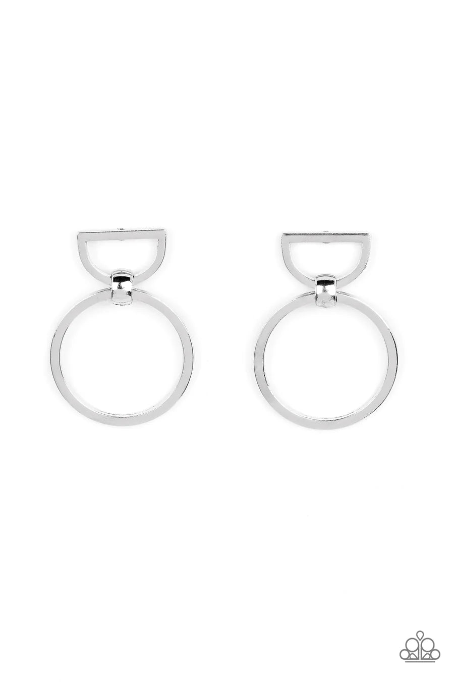 women’s luxury pearl drop earrings -CONTOUR Guide - Silver