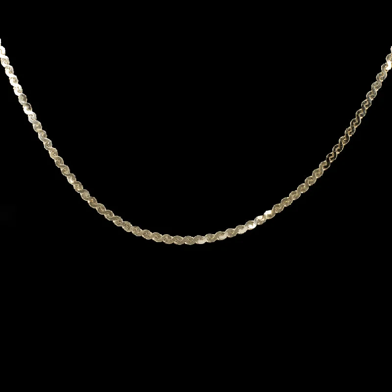 women’s modern rings -SOLID 14k YELLOW GOLD S LINK CHAIN NECKLACE 16 INCH LONG 1.1mm THIN MENS LADIES