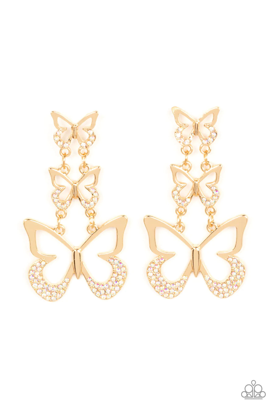 women’s timeless earrings -Flamboyant Flutter - Multi