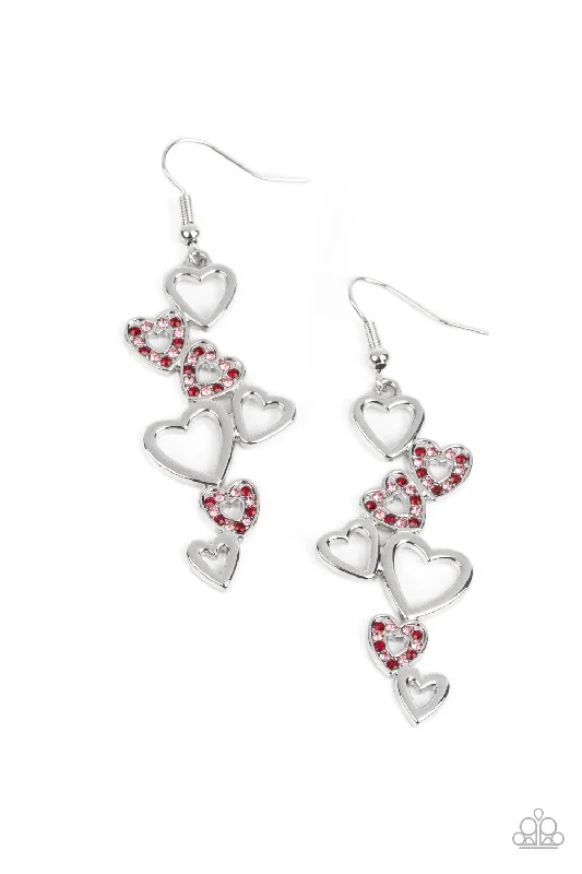 women’s moonstone earrings -Sweetheart Serenade - Multi