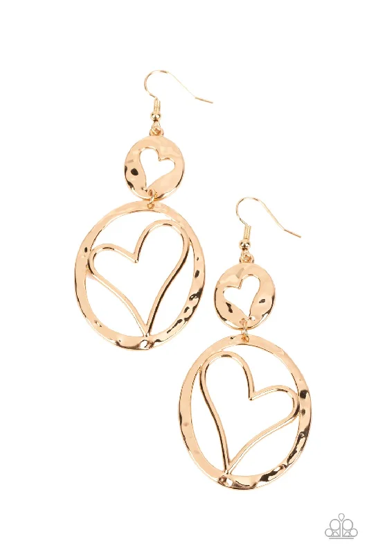 gold earrings for women -Enchanting Echo - Gold