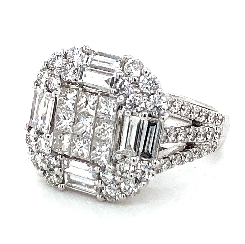 women’s cushion cut engagement rings -Diamond Ring