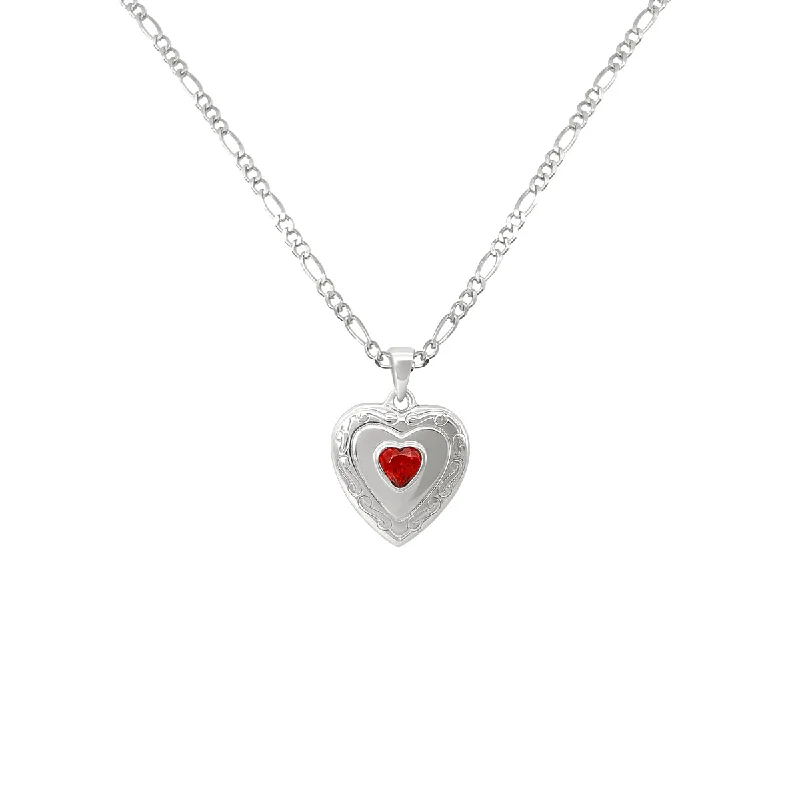 women’s layered necklaces -Sweetheart Necklace | Silver