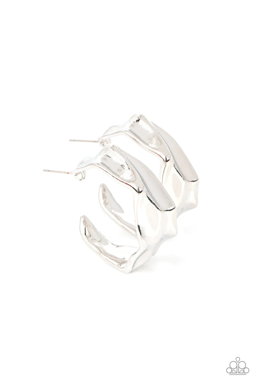 women’s elegant earrings -Cutting Edge Couture - Silver