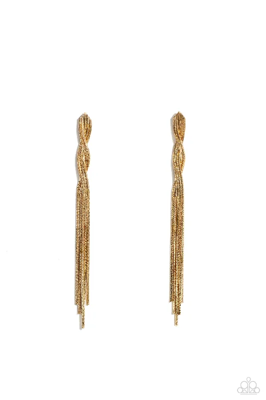 women’s cute earrings -Ropin Rodeo Queen - Gold