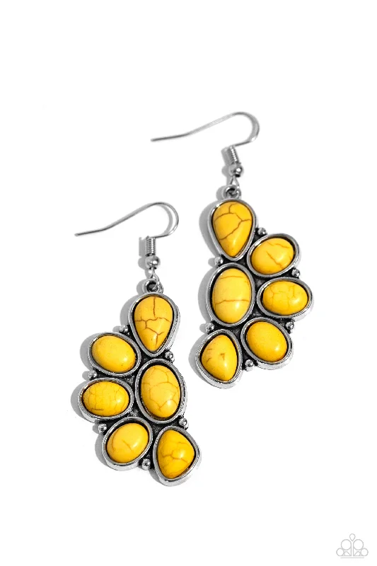 women’s large hoop earrings -Havasu Hideaway - Yellow