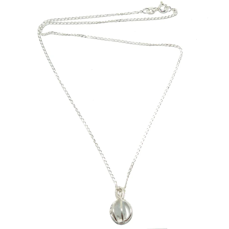 women’s sapphire necklaces -Celestite Necklace Frozen in Time Sterling Silver