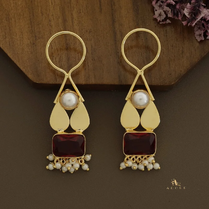 women’s diamond drop earrings -Glossy Zane Round Cluster Pearl Earring