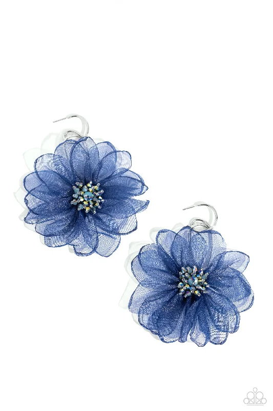 women’s gemstone earrings -Cosmopolitan Chiffon - Blue