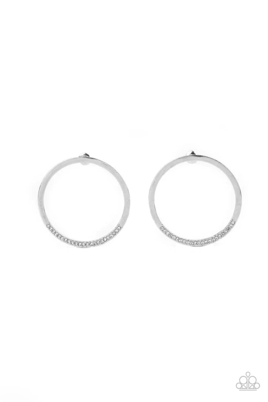 women’s casual earrings -Spot On Opulence - White