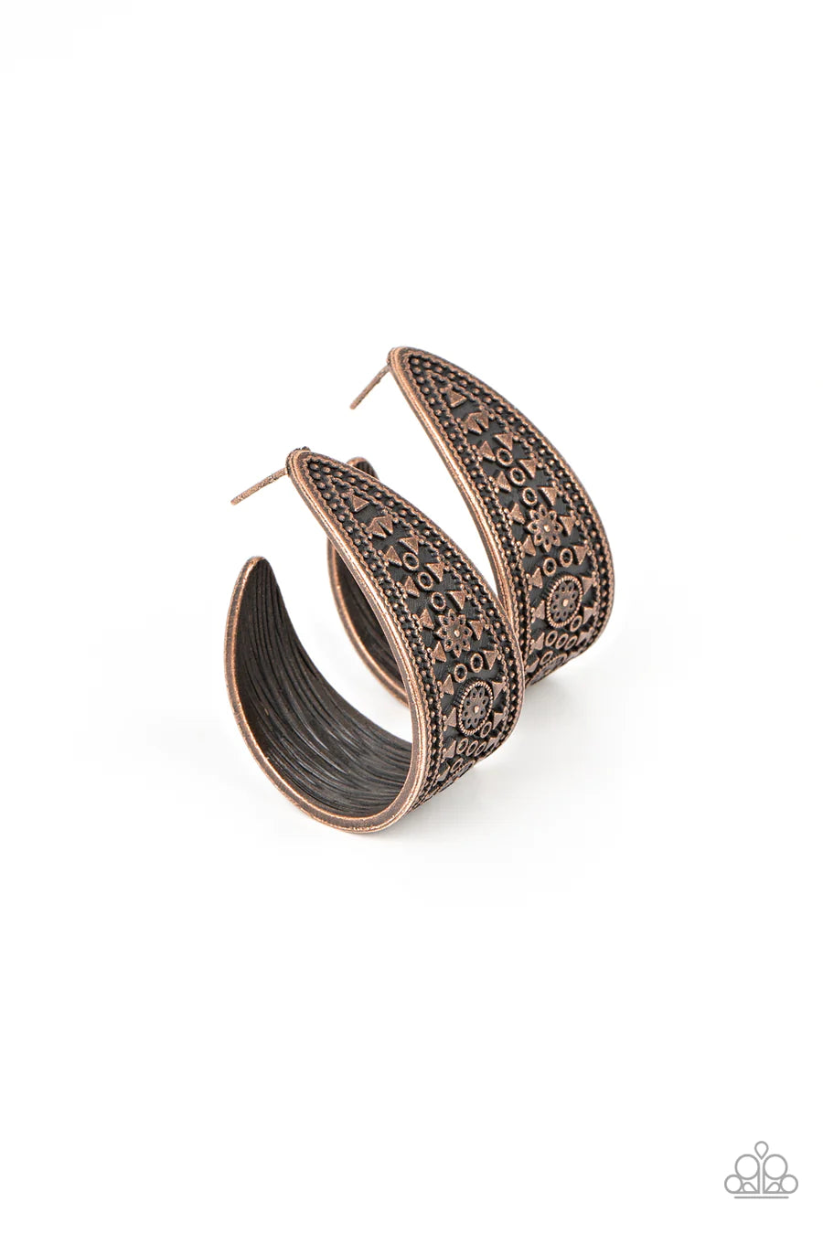 hoop earrings for women -Marketplace Mixer - Copper