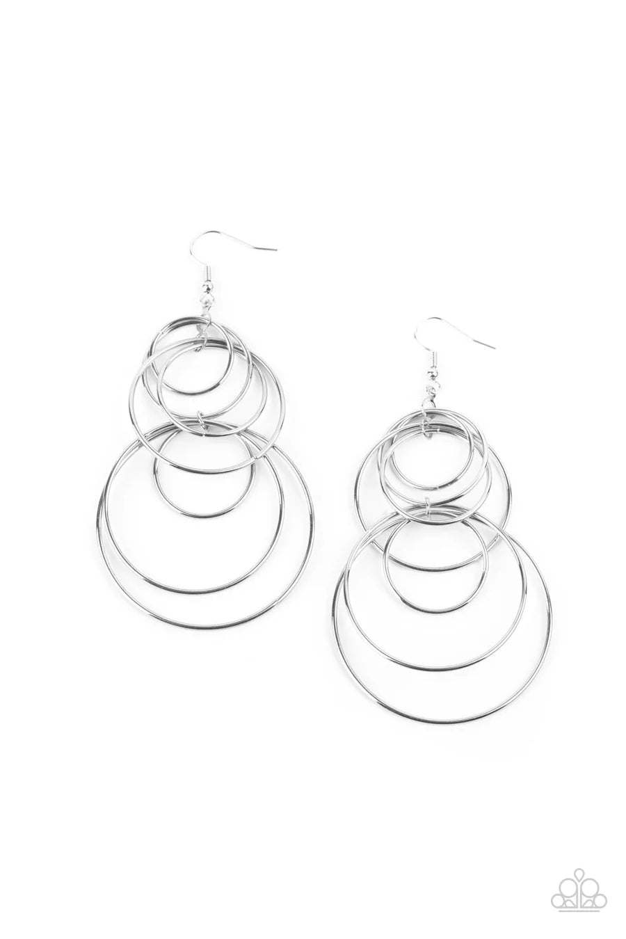 women’s modern earrings -I Feel Dizzy - Silver