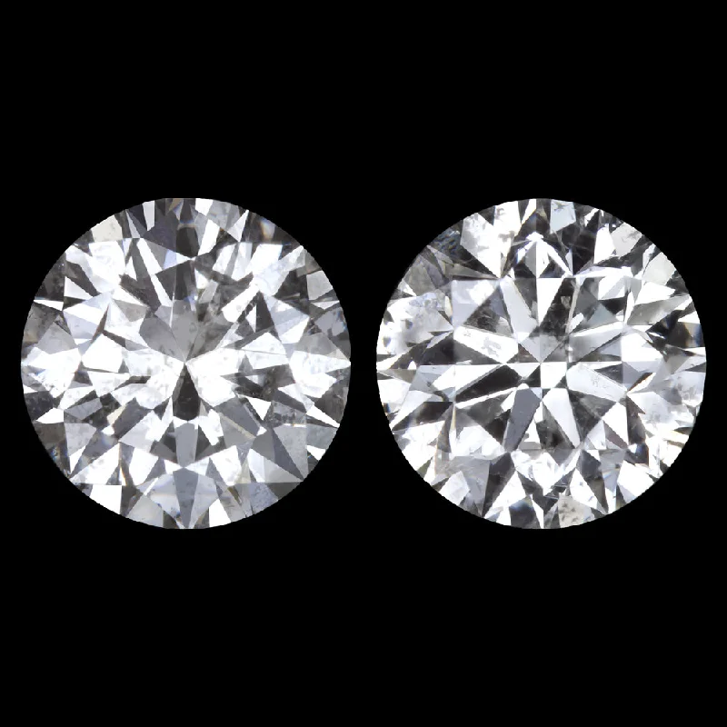 women’s custom engraved rings -2.05ct EXCELLENT CUT F-G SI DIAMOND STUD EARRINGS NATURAL ROUND PAIR 2 CARAT 2ct