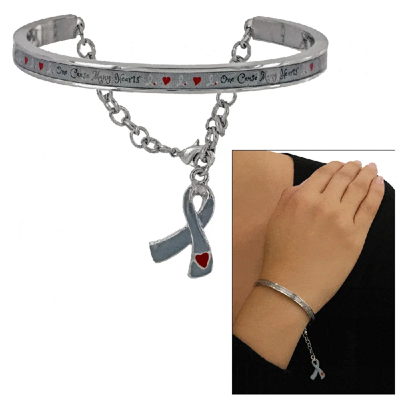 minimalist bangles for women -One Cause Many Hearts™ Diabetes Bracelet