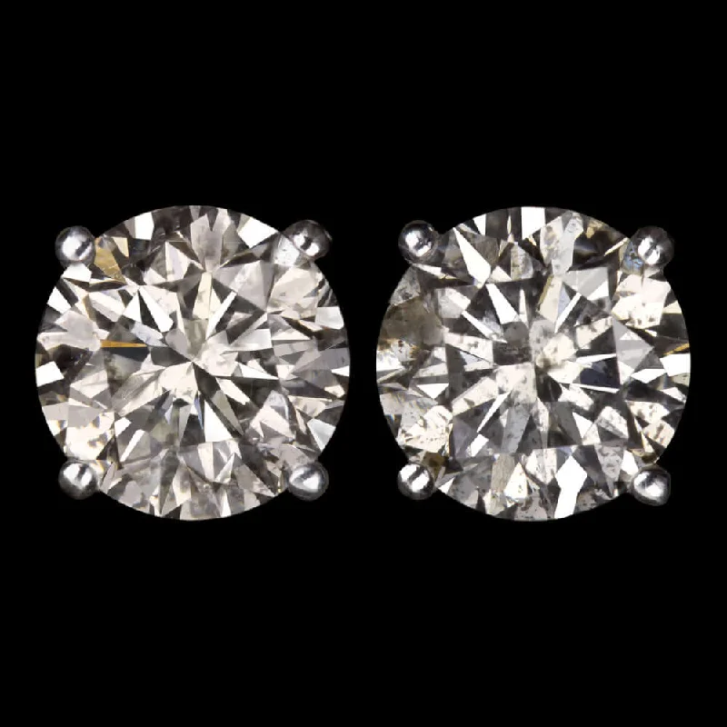 women’s contemporary rings -2ct DIAMOND STUD EARRINGS EXCELLENT CUT NATURAL ROUND BRILLIANT MATCHING PAIR