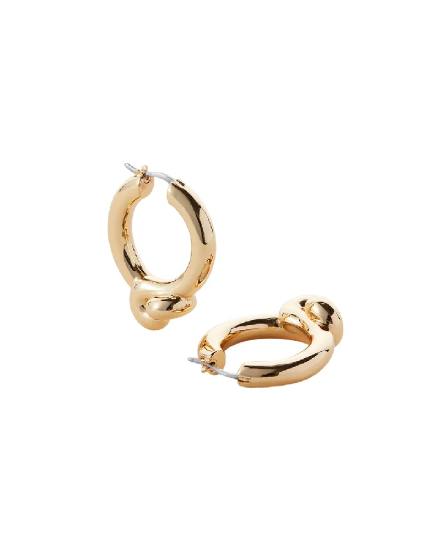 women’s casual hoop earrings -Maeve Hoop Earrings - Gold