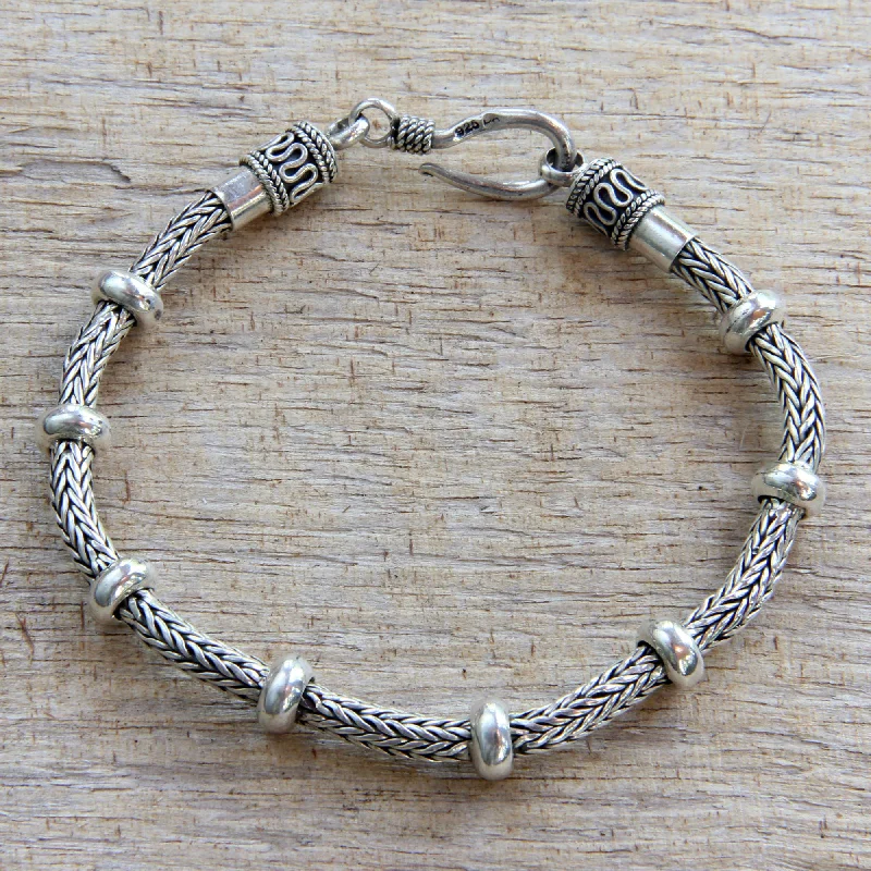 diamond bangles for women -Dragon Valor Sterling Silver Bracelet