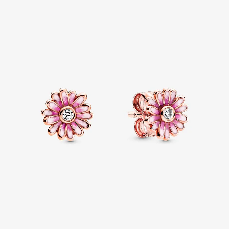 women’s casual hoop earrings -Pandora Daisy Flower Rose Earring