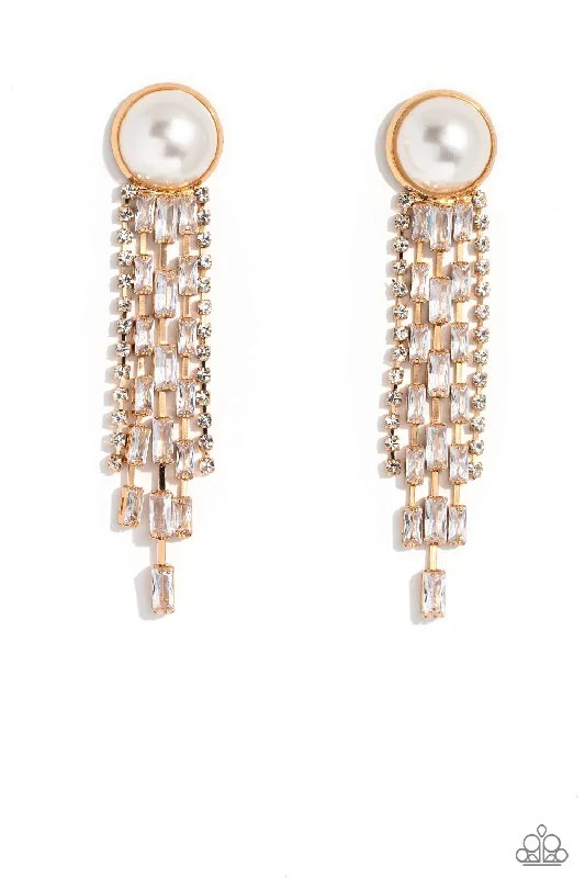 women’s bold earrings -Genuinely Gatsby - Gold